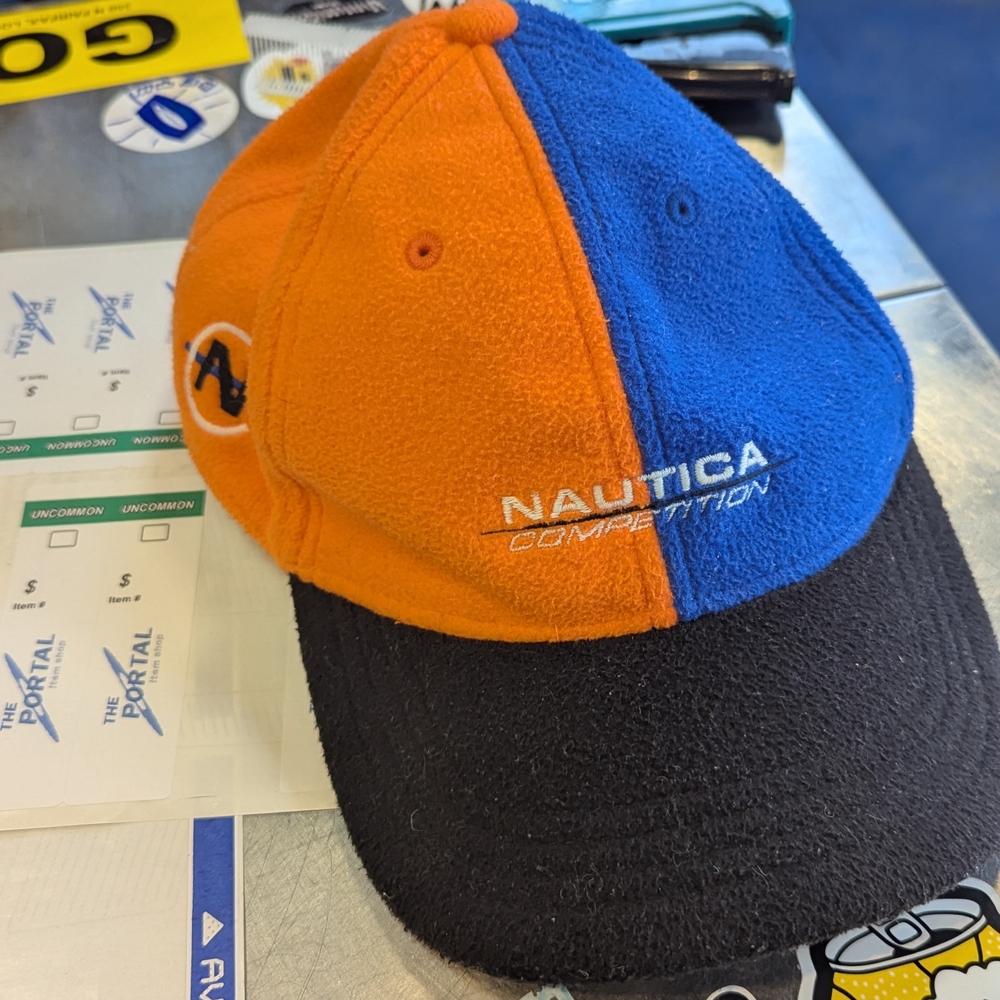 Y2K Nautica Competition Orange and Blue Hat